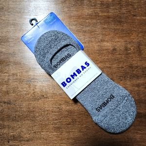 NWT Bombas Cusioned No Show Socks 2 Pack Gray Large